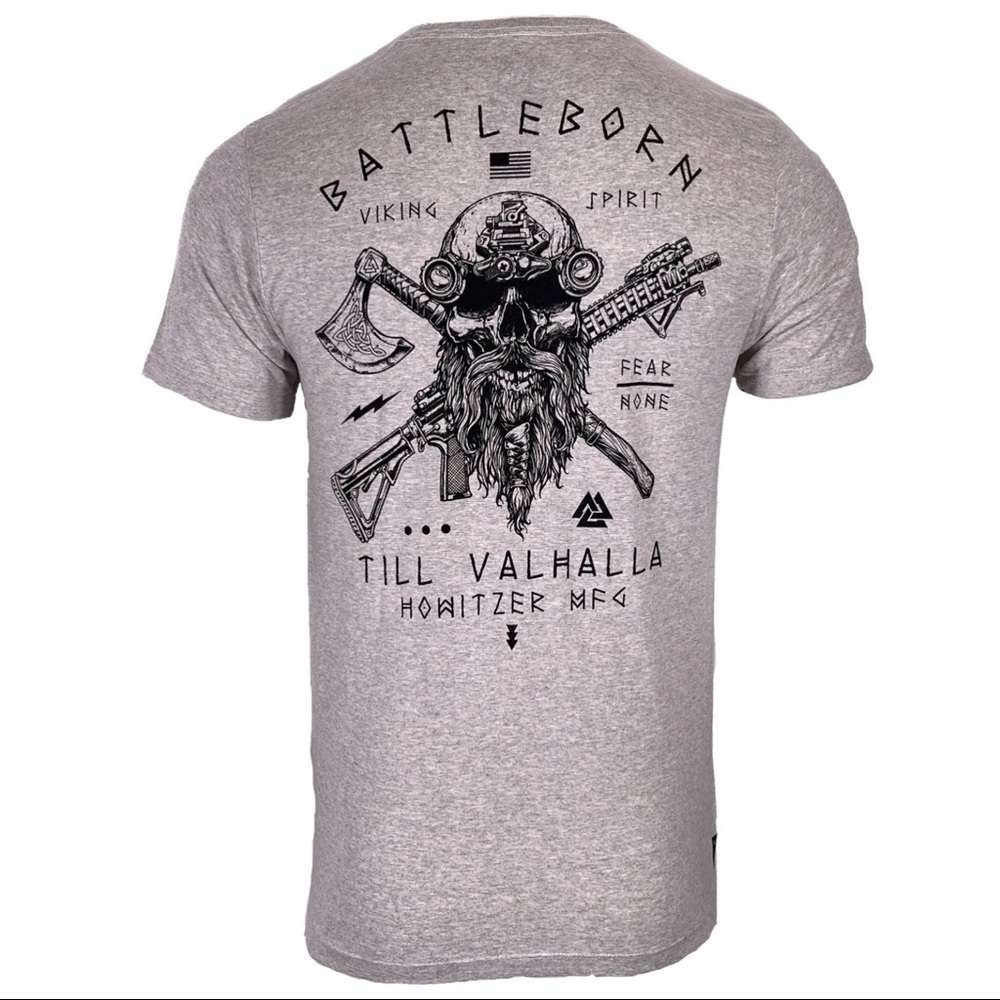 Howitzer Style Men's T-Shirt BATTLEBORN Military Grunt MFG
